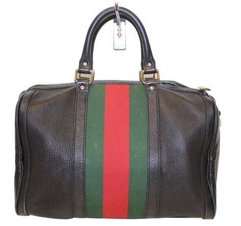 gucci vintage web medium boston bag leather|gucci ophidia boston bag.